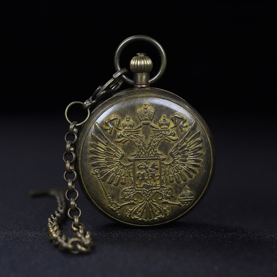Bronze Mechanical Pocket Watch - 9