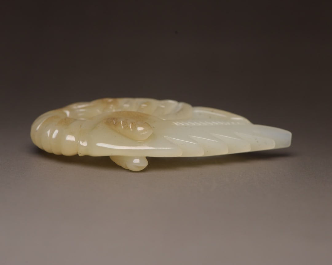 Hetian Jade Hand-carved Pendant - Lobster - 5