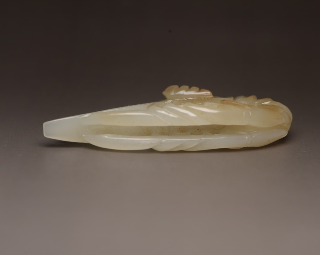 Hetian Jade Hand-carved Pendant - Lobster - 6