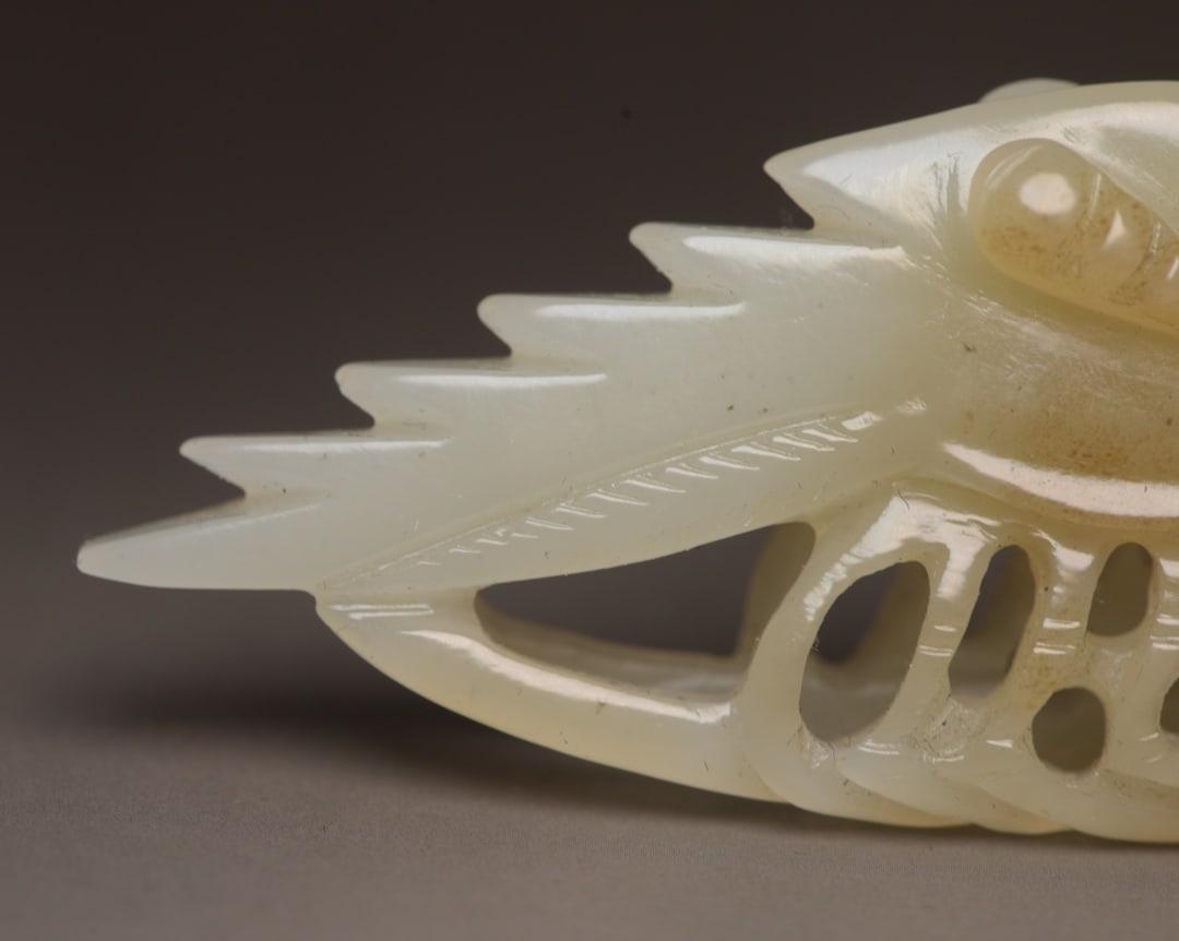 Hetian Jade Hand-carved Pendant - Lobster - 7