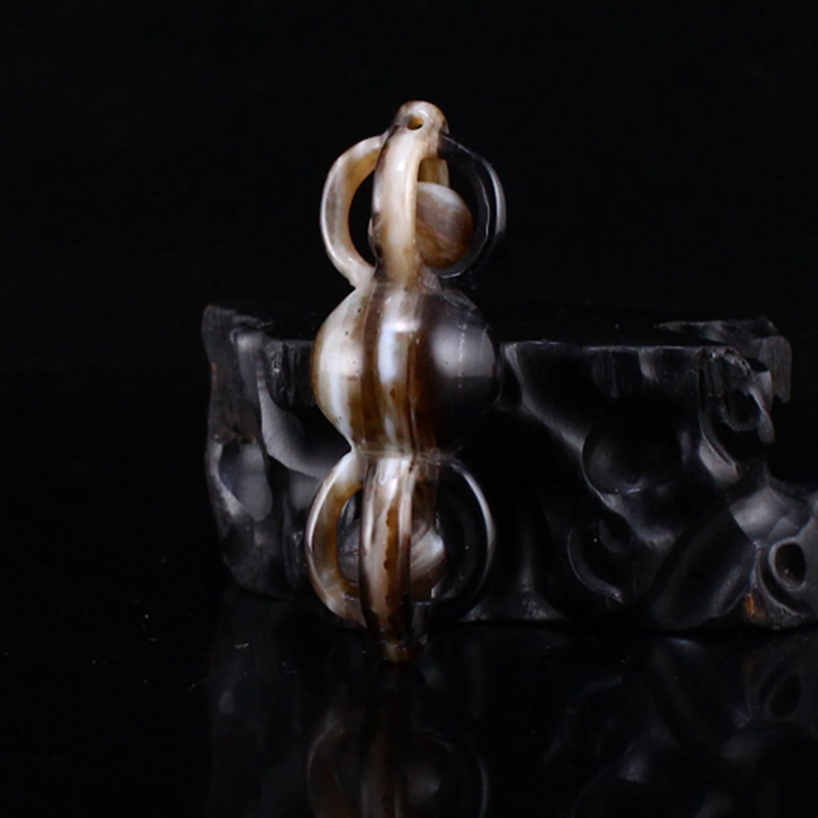 Tibetan DZI Agate Pendant - 3
