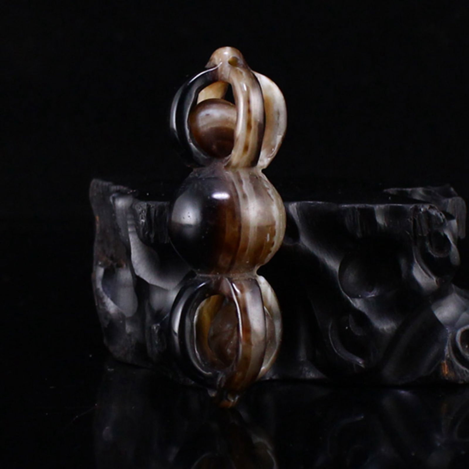 Tibetan DZI Agate Pendant - 6