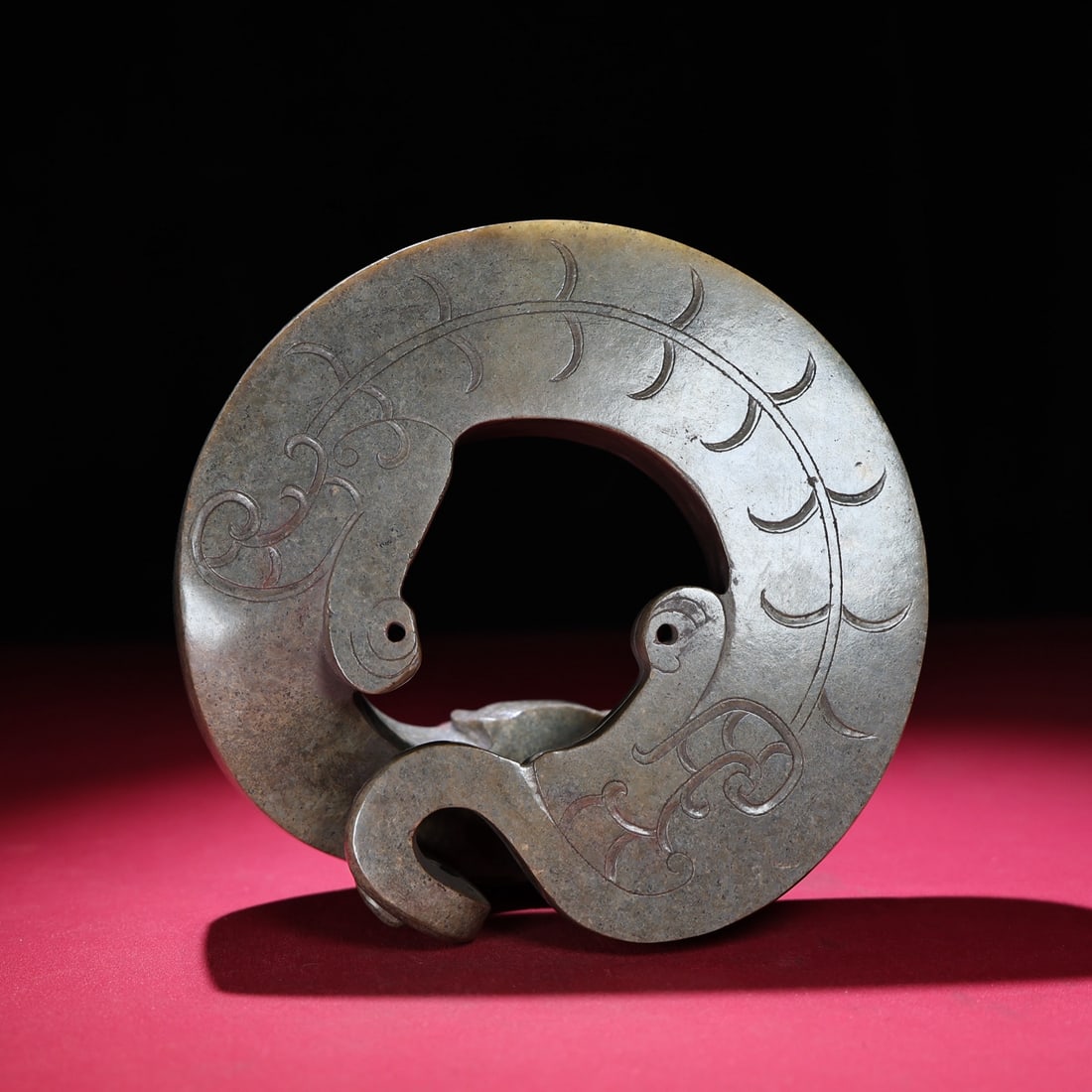 Hetian Jade Statue - Dragon,Old - 7