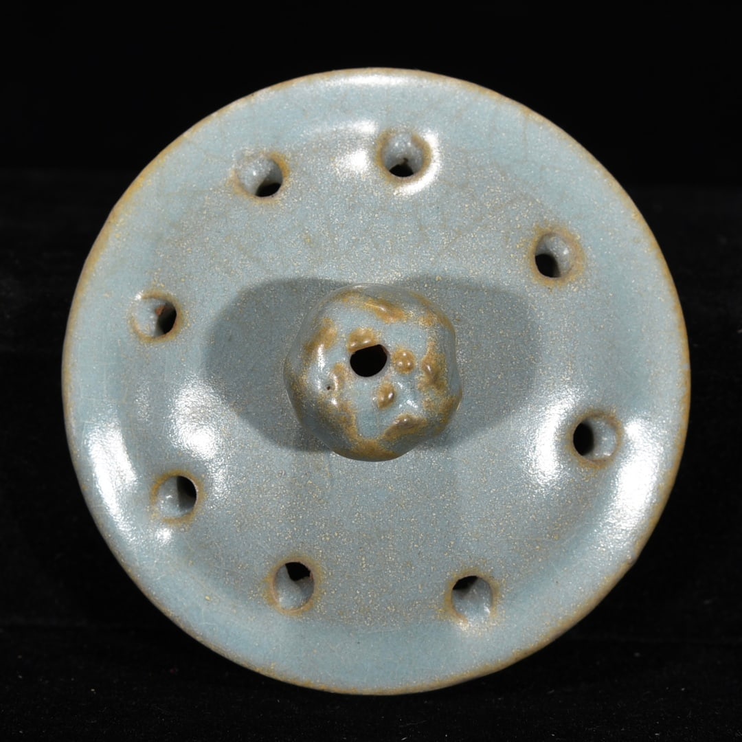 Ru Kiln Sky Blue Glaze Porcelain Incense Burner - 4