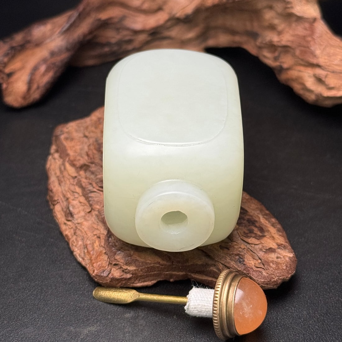 Hetian Jade Snuff Bottle - 8