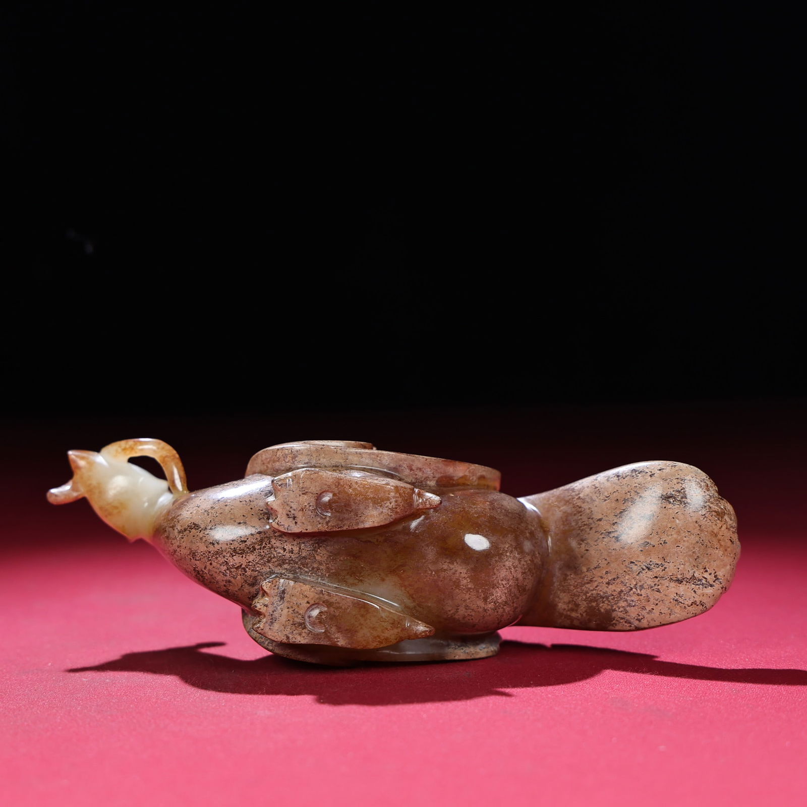 Hetian Jade Phoenix Bird Statue - 7