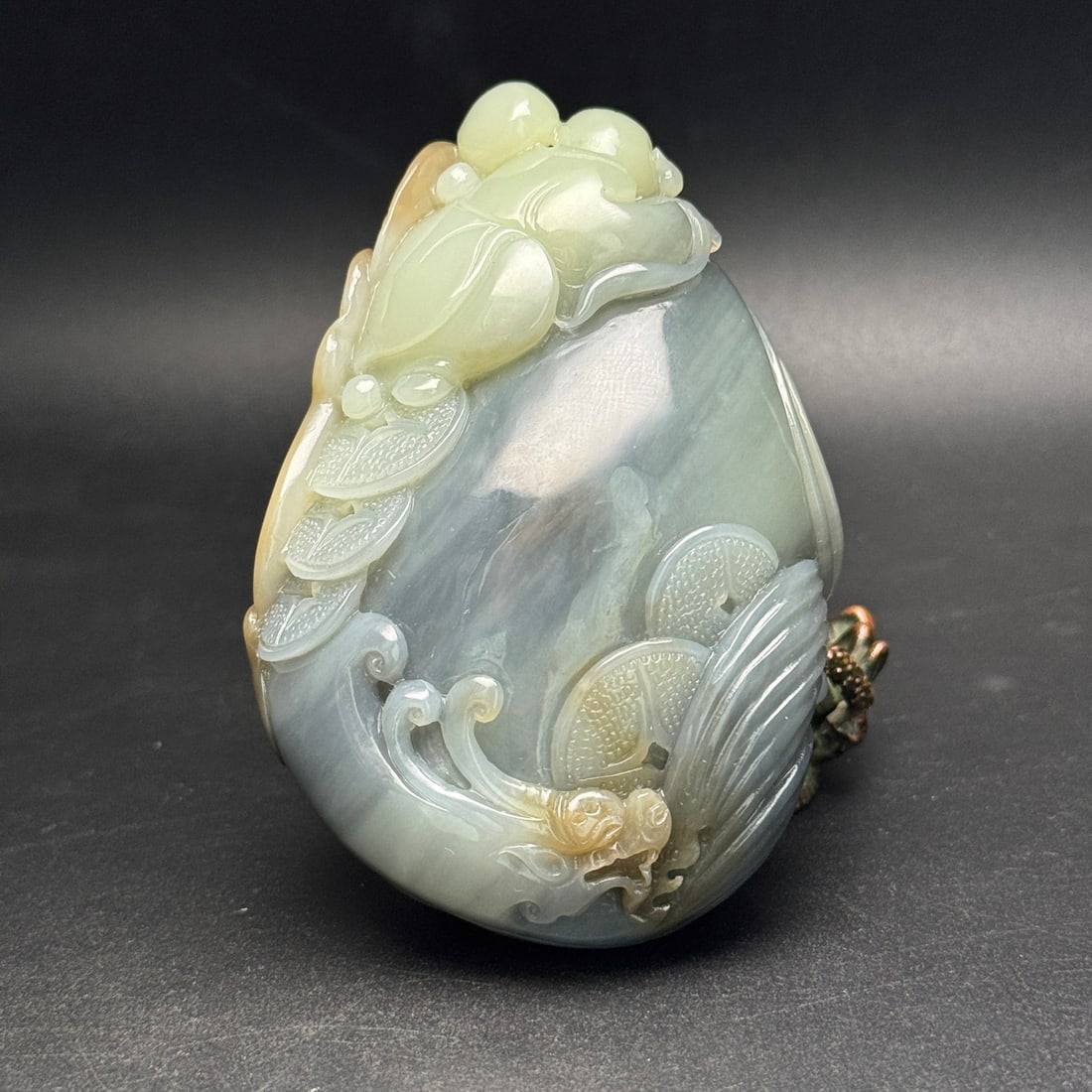 Hetian Jade Hand-Carved Buddhism Arhat Pendant - 2