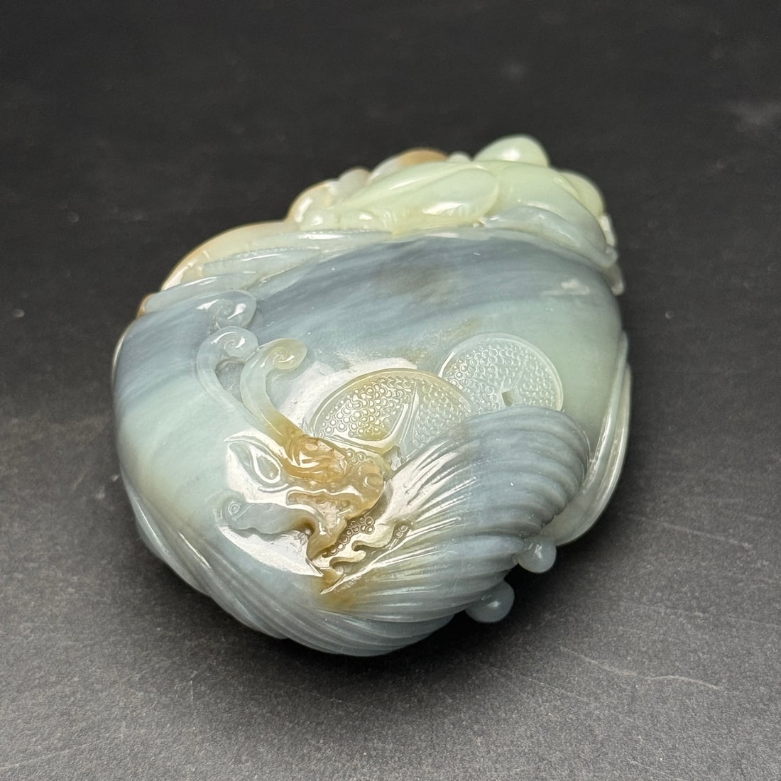 Hetian Jade Hand-Carved Buddhism Arhat Pendant - 6