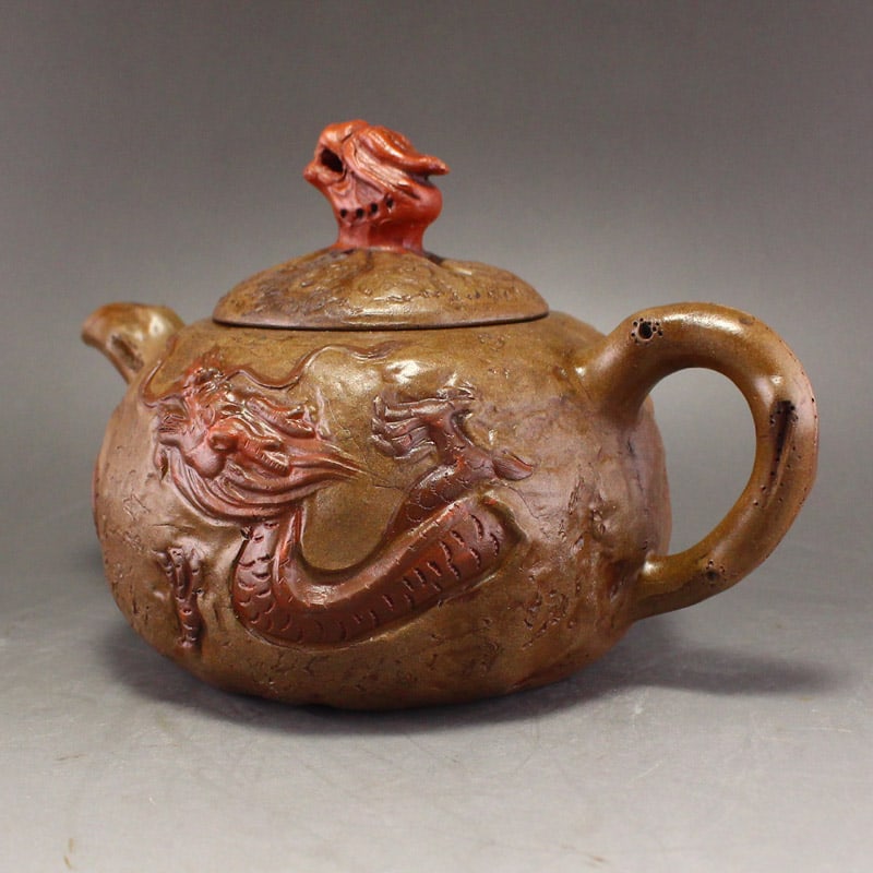 Yixing Zisha Clay Teapot - Dragon - 4