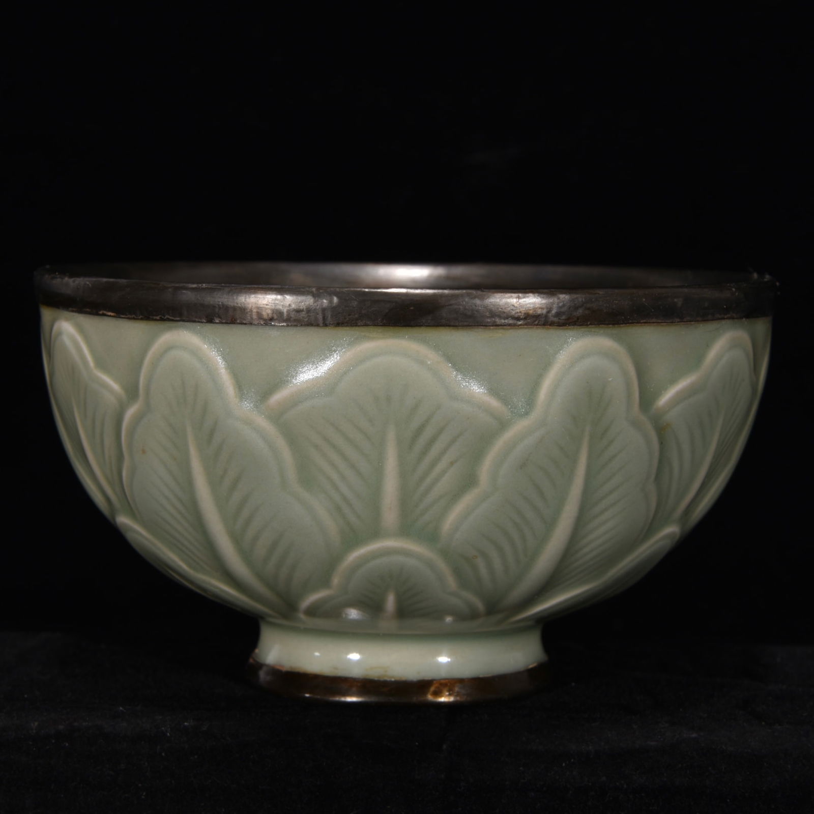 A Pair Inlay Silver Edge Ru Kiln Porcelain Bowl - 10