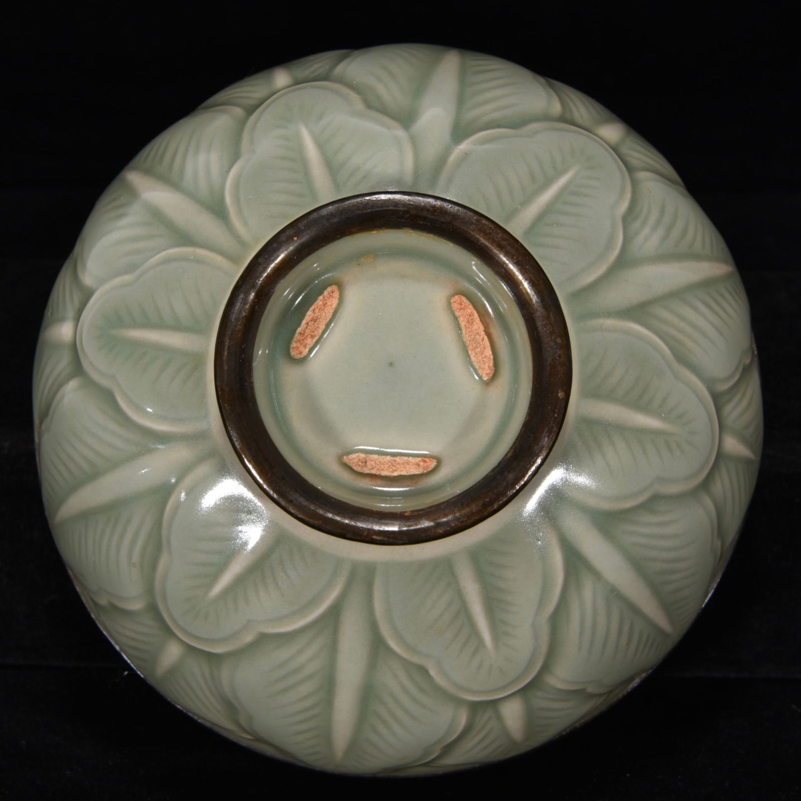 A Pair Inlay Silver Edge Ru Kiln Porcelain Bowl - 17