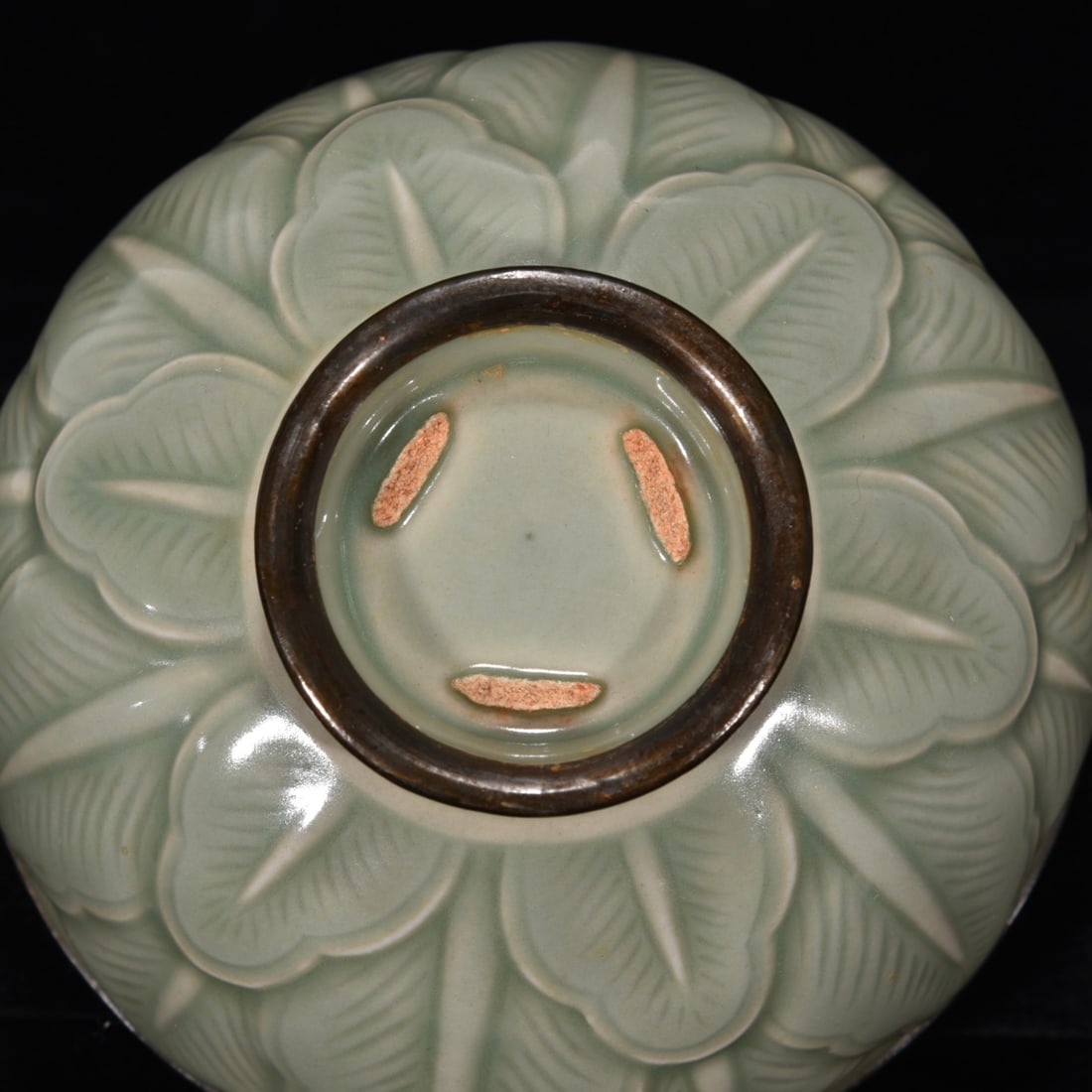 A Pair Inlay Silver Edge Ru Kiln Porcelain Bowl - 18