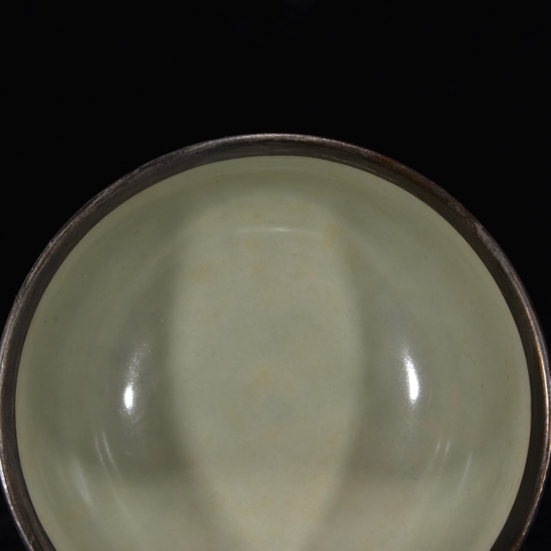 A Pair Inlay Silver Edge Ru Kiln Porcelain Bowl - 4
