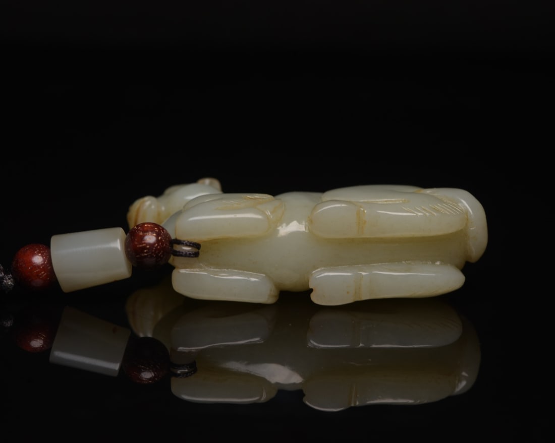 Hetian Jade Pendant - Camel - 6