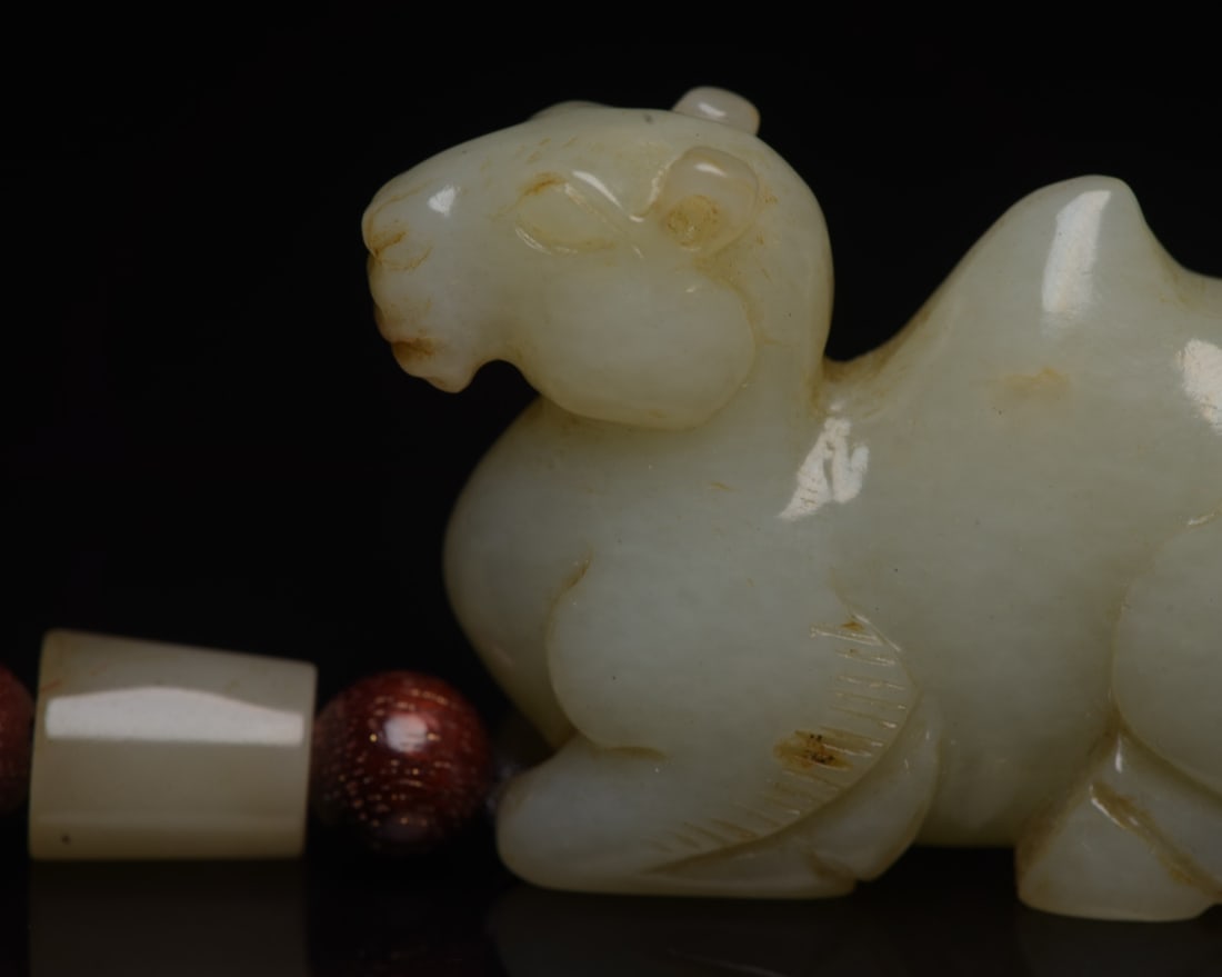 Hetian Jade Pendant - Camel - 7