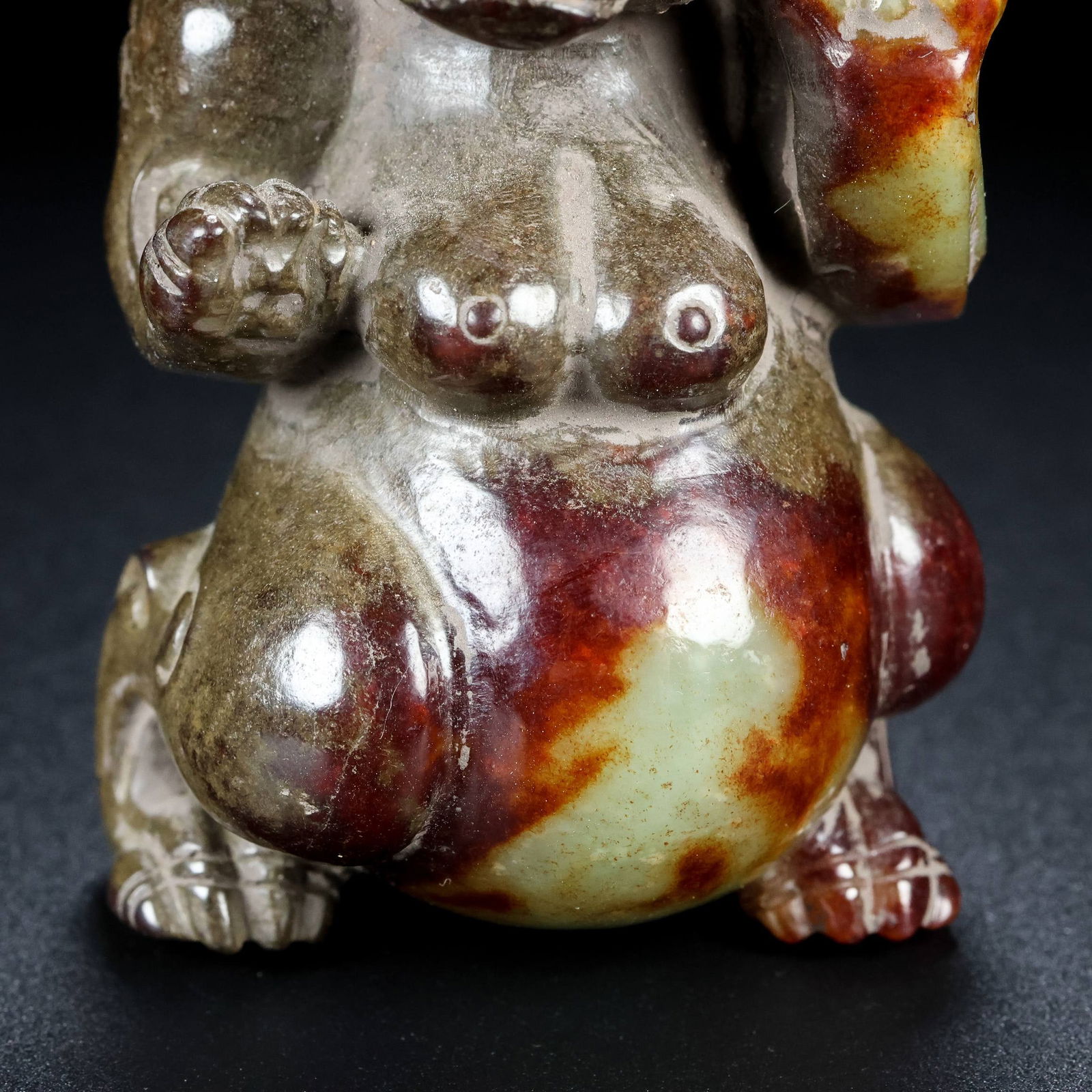 Hetian Jade Statue - Bear,Old - 2