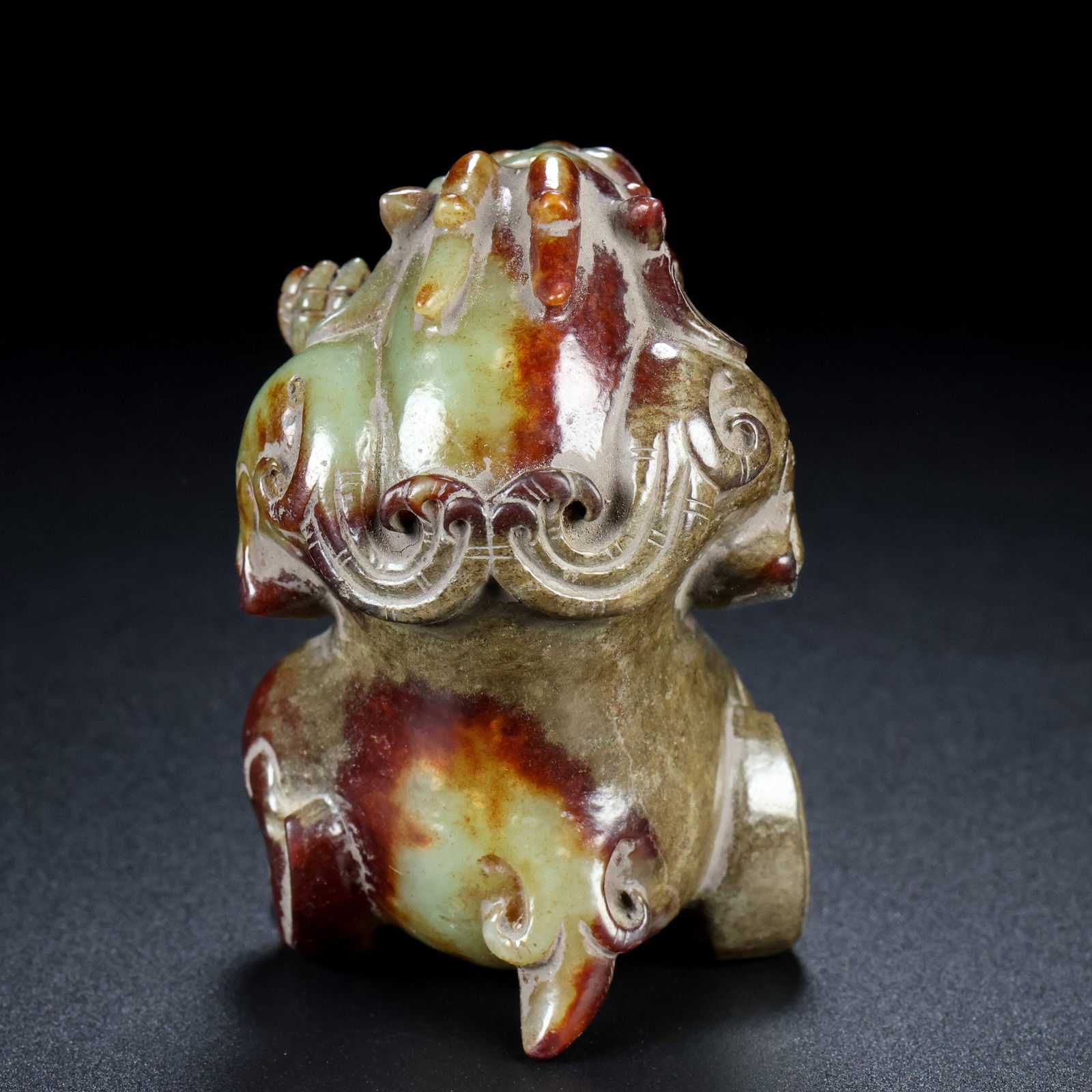 Hetian Jade Statue - Bear,Old - 6