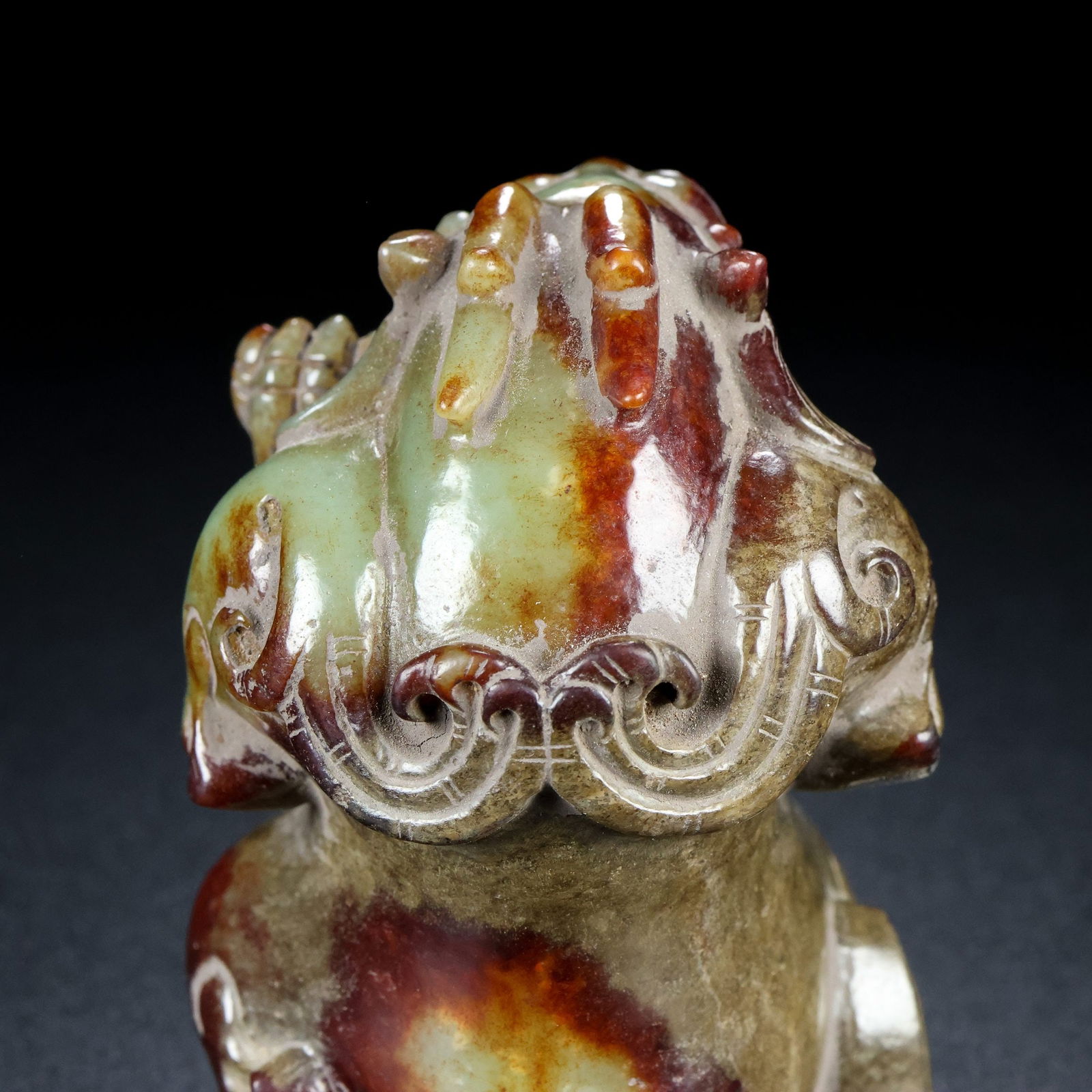 Hetian Jade Statue - Bear,Old - 7