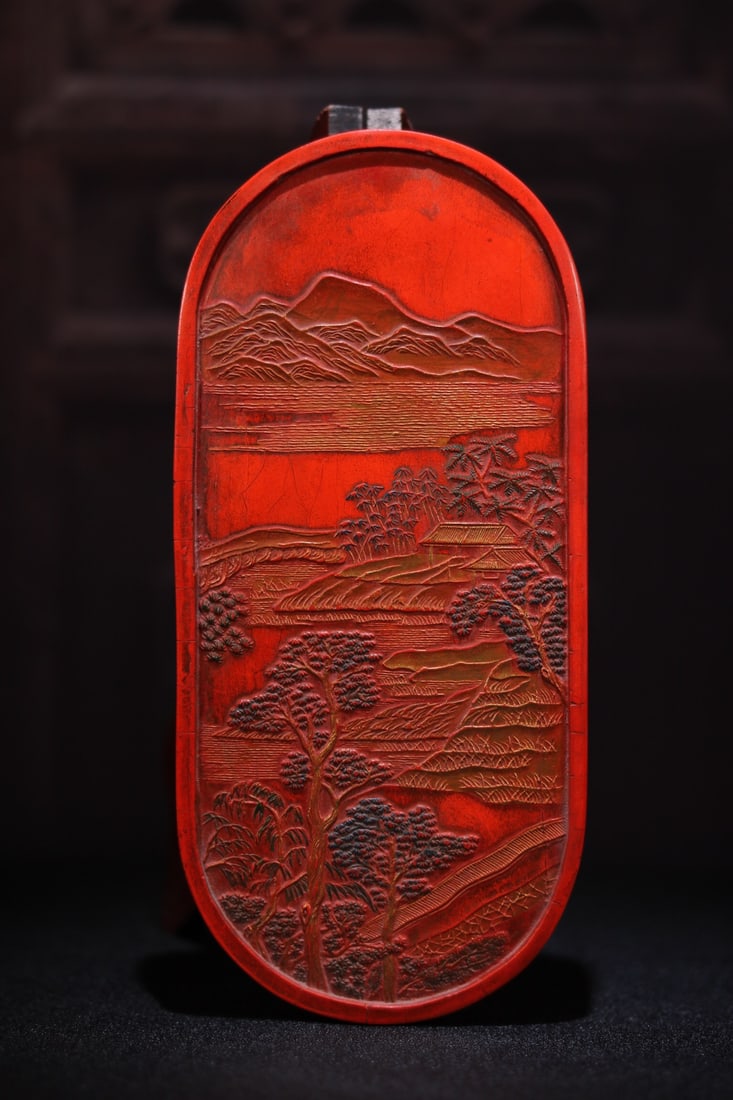 Cinnabar Ink Block Statue - 2