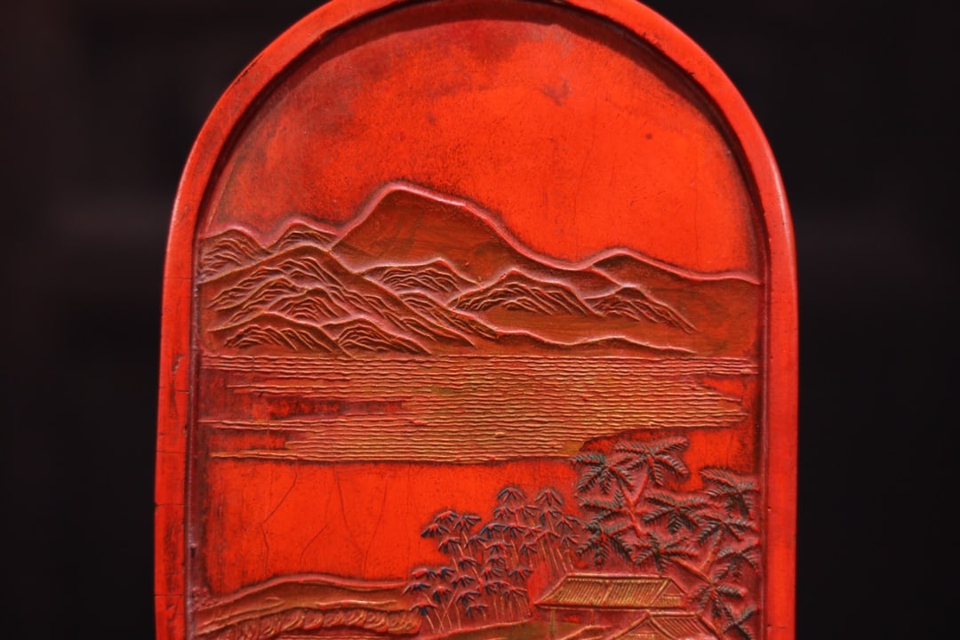 Cinnabar Ink Block Statue - 3