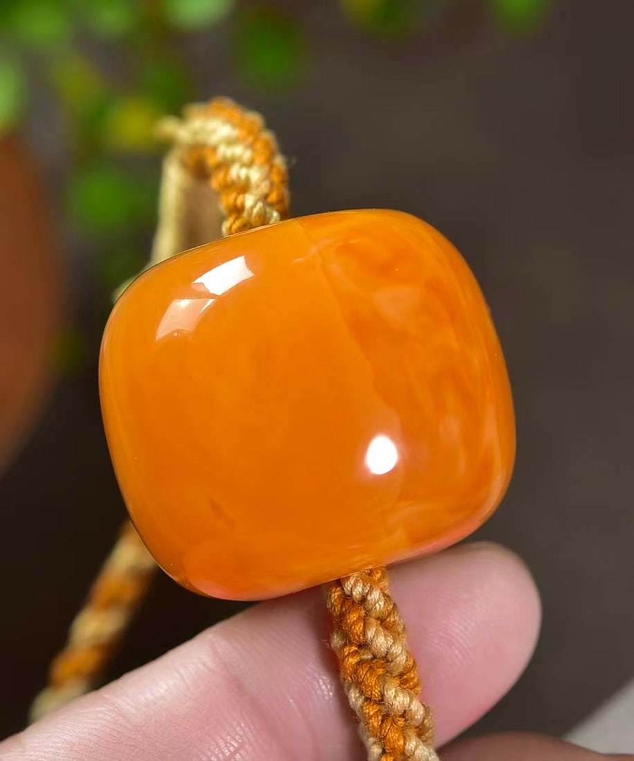 Yellow Beeswax Lucky Pendant - 3