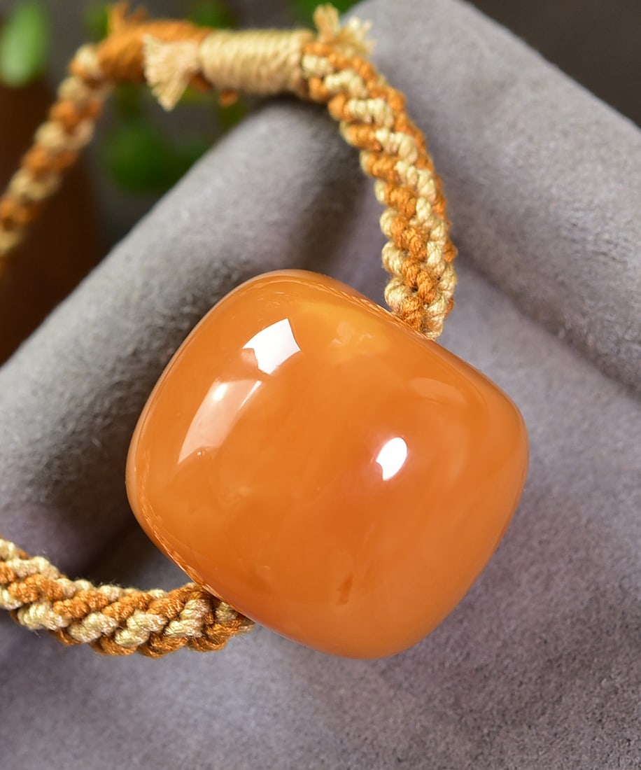 Yellow Beeswax Lucky Pendant - 4