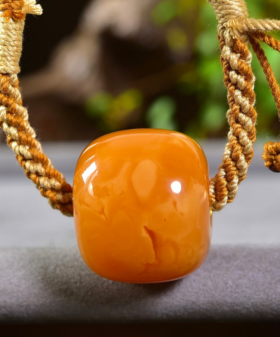 Yellow Beeswax Lucky Pendant - 7