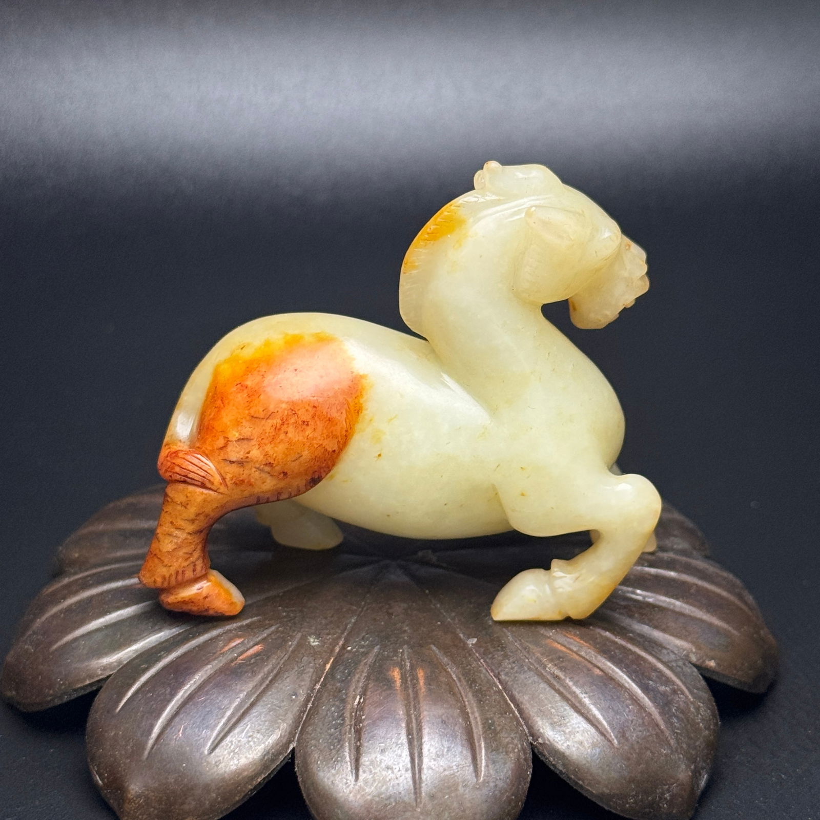 Hetian Jade Statue - Horse,Old - 2