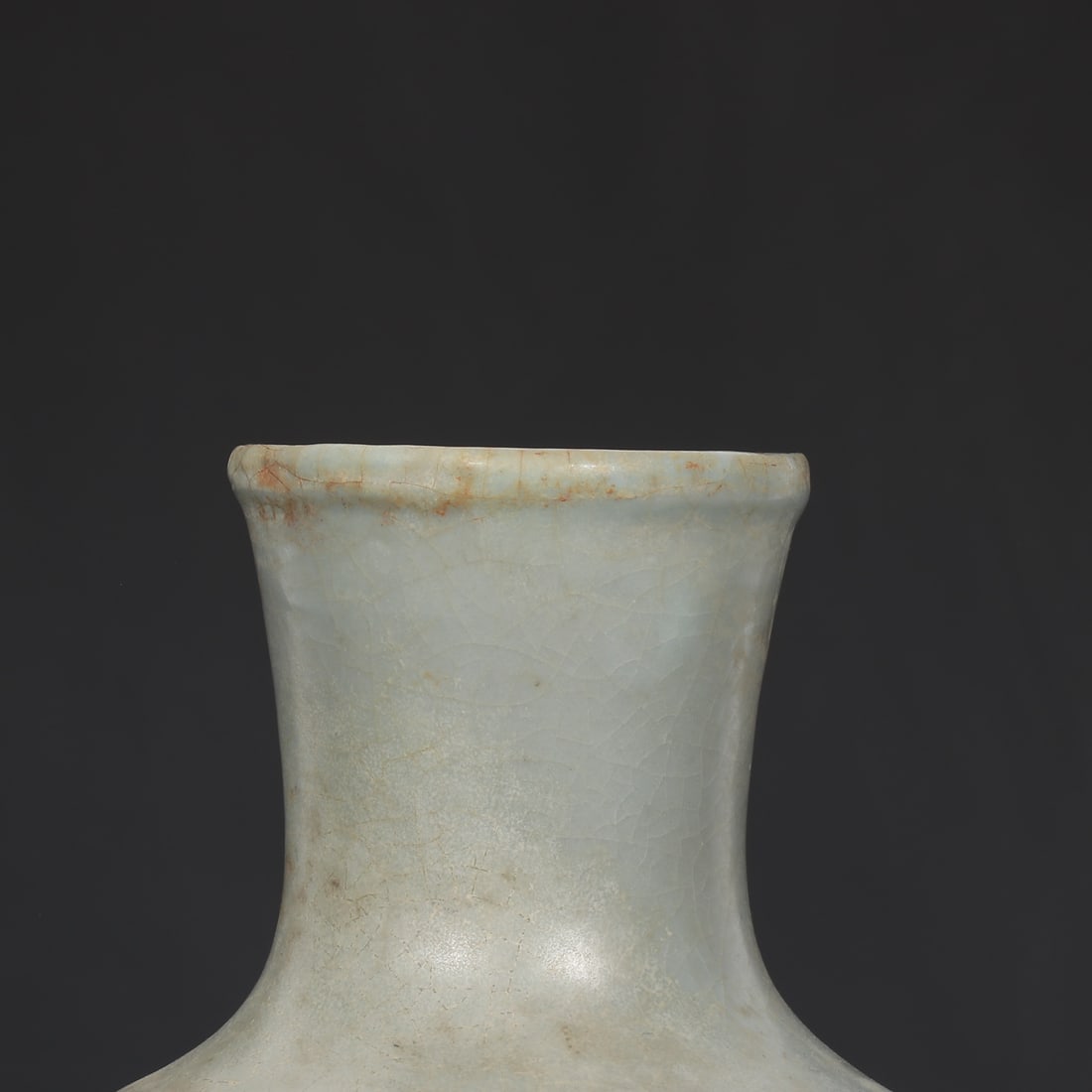 Ru Kiln Sky Blue Glaze Porcelain Vase w Box - 3