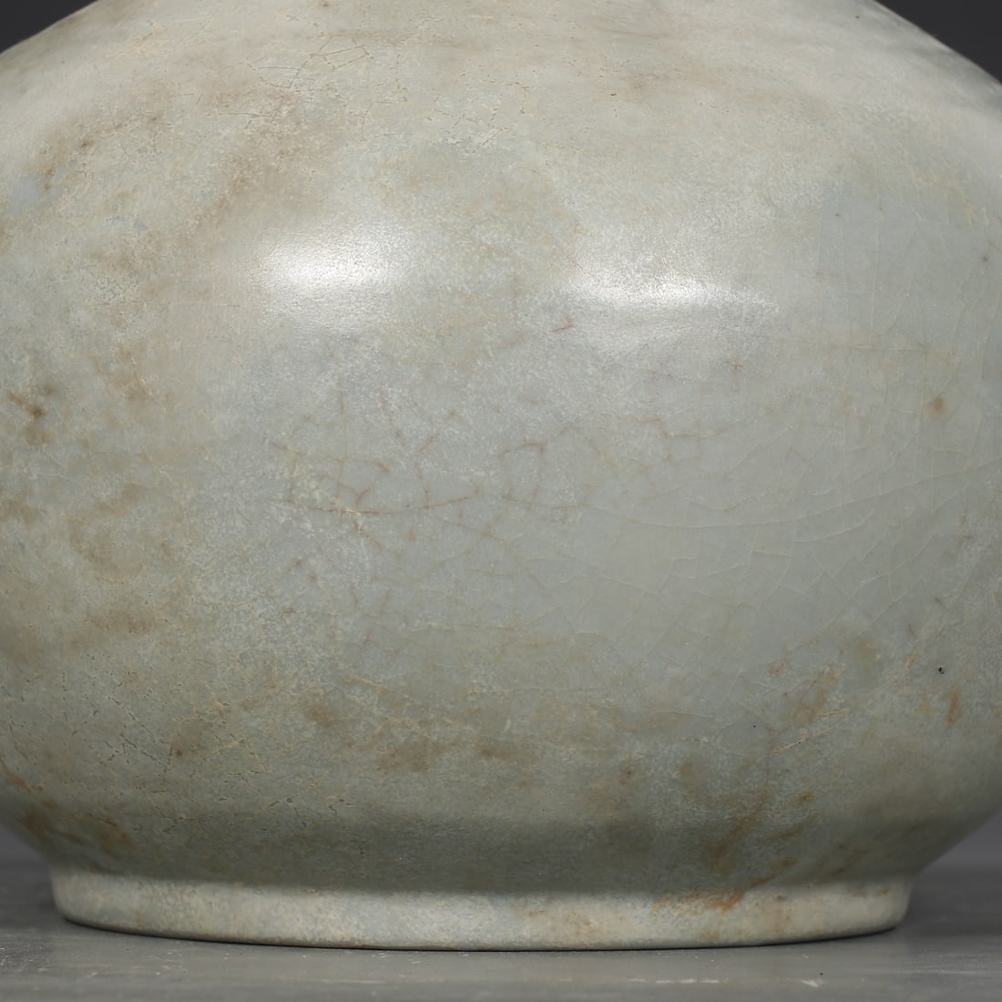 Ru Kiln Sky Blue Glaze Porcelain Vase w Box - 4