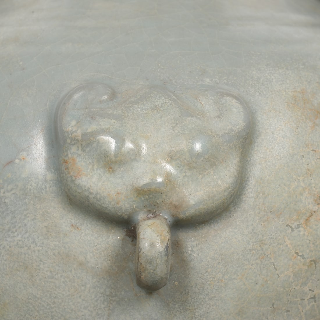 Ru Kiln Sky Blue Glaze Porcelain Vase w Box - 5