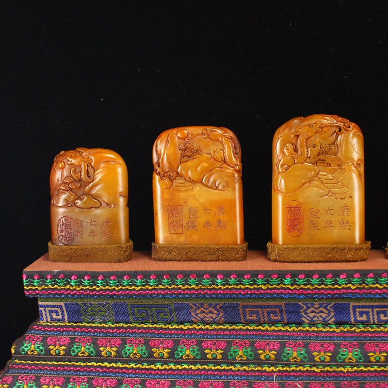 A Set Tianhuang Shoushan Soapstone Seal/Stamp - 2