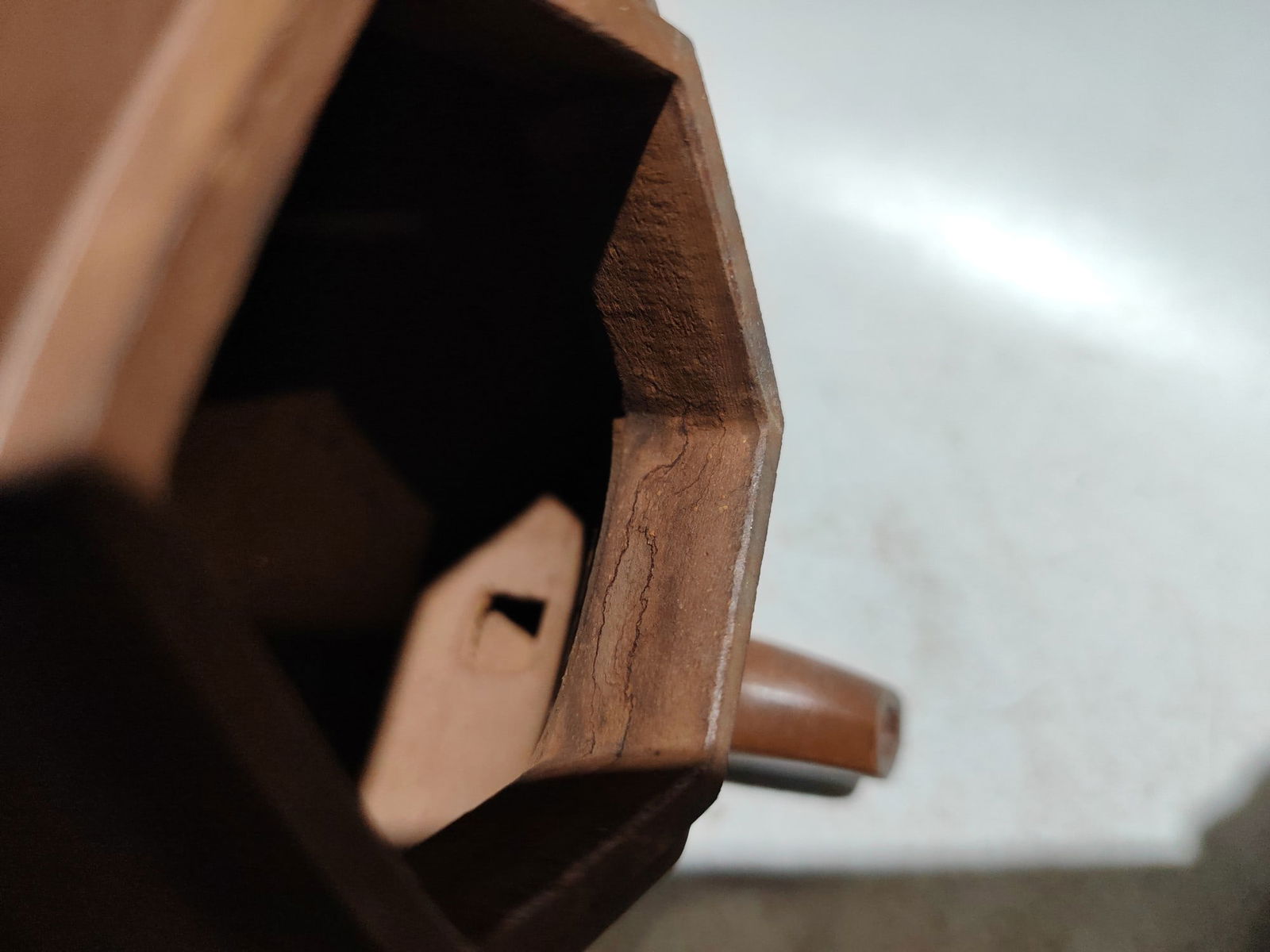 Yixing Zisha Clay Teapot w Artist Signed - 8