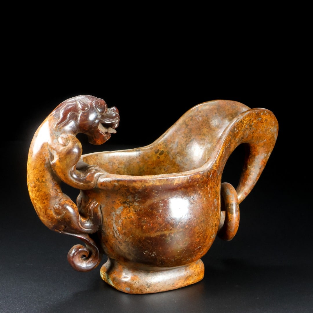 Hetian Jade Wine Cup - Dragon - 6