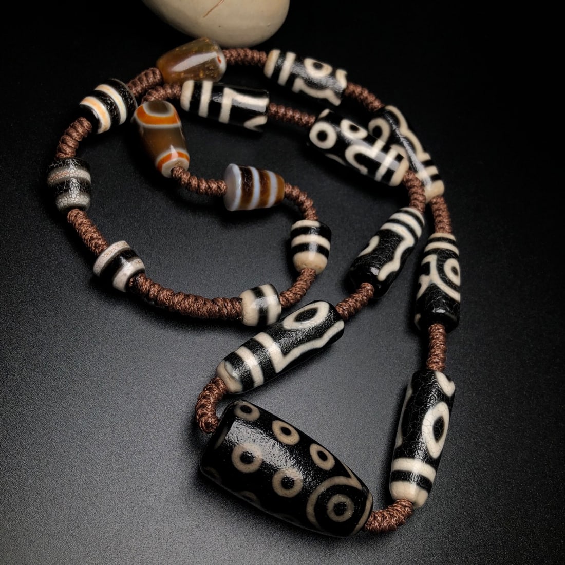 Tibetan DZI Agate Necklace - 2