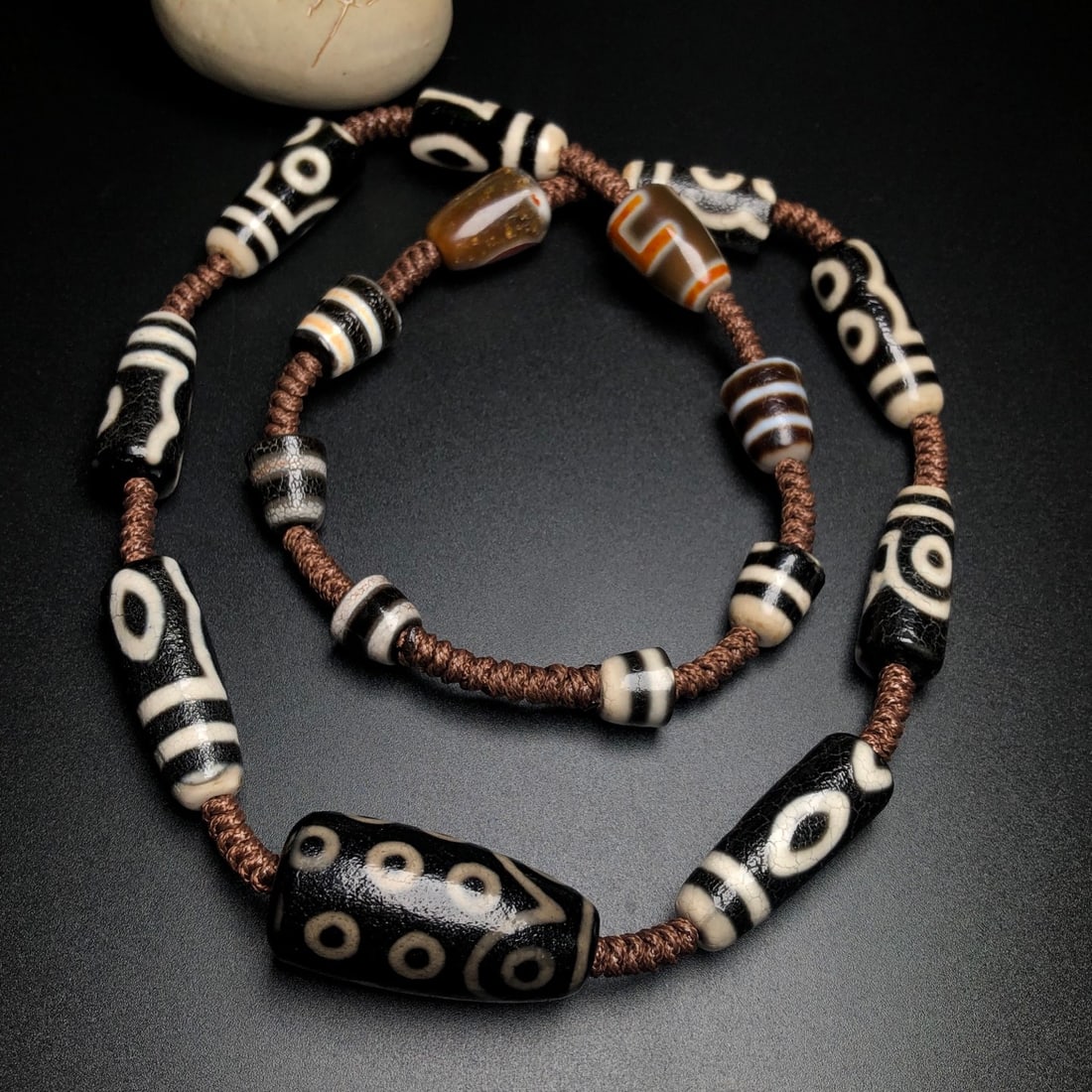Tibetan DZI Agate Necklace - 5