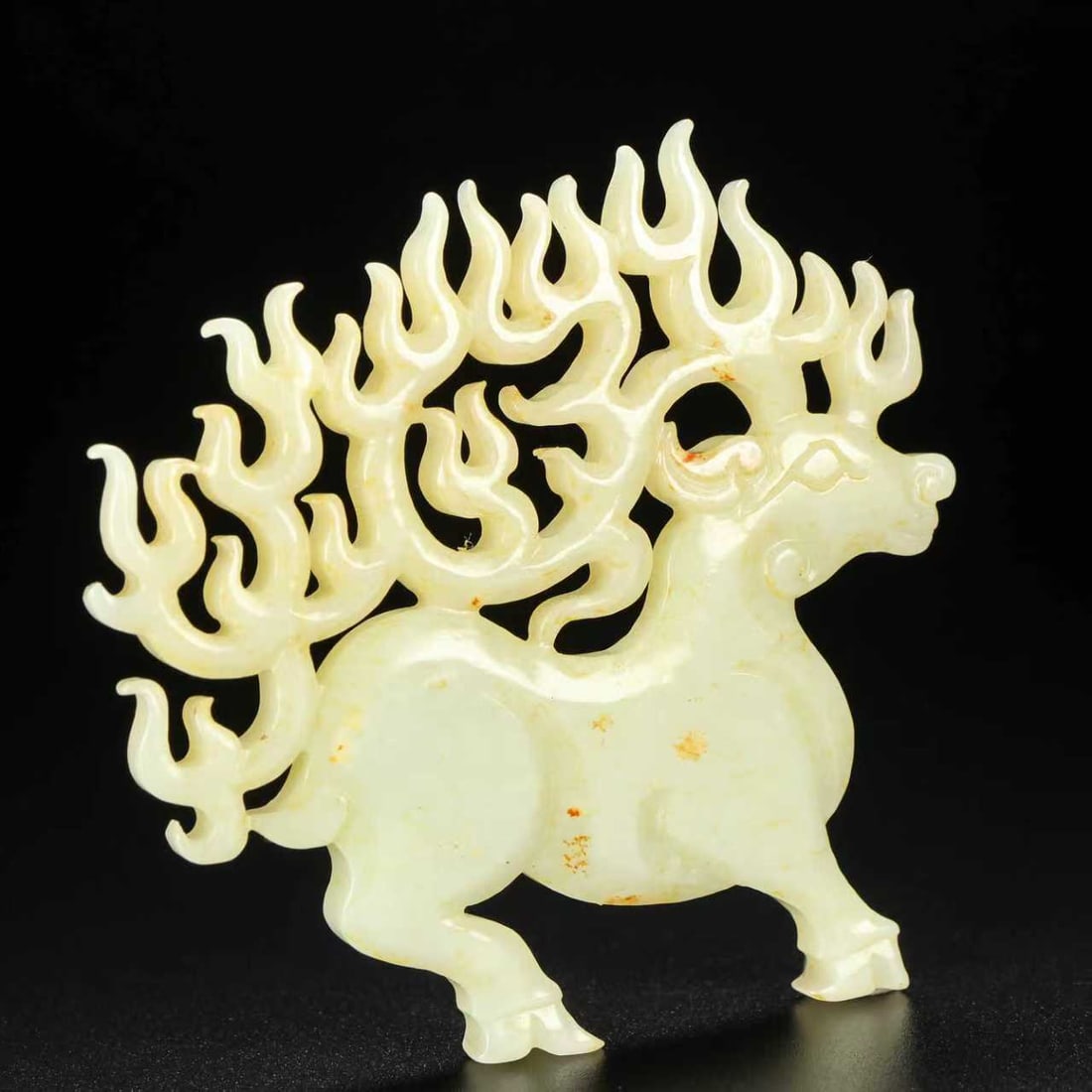 Hetian Jade Pendant - Deer - 3
