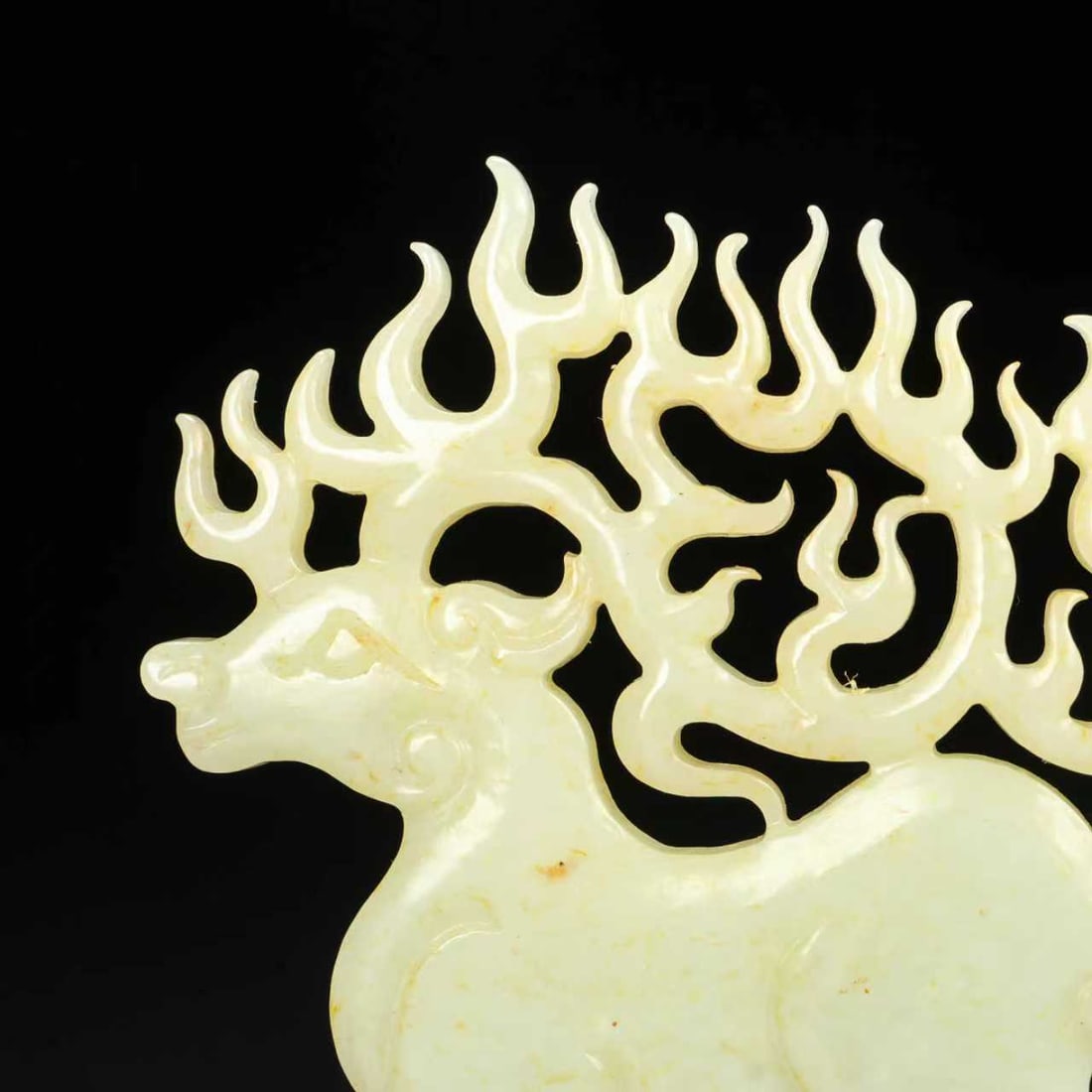 Hetian Jade Pendant - Deer - 8