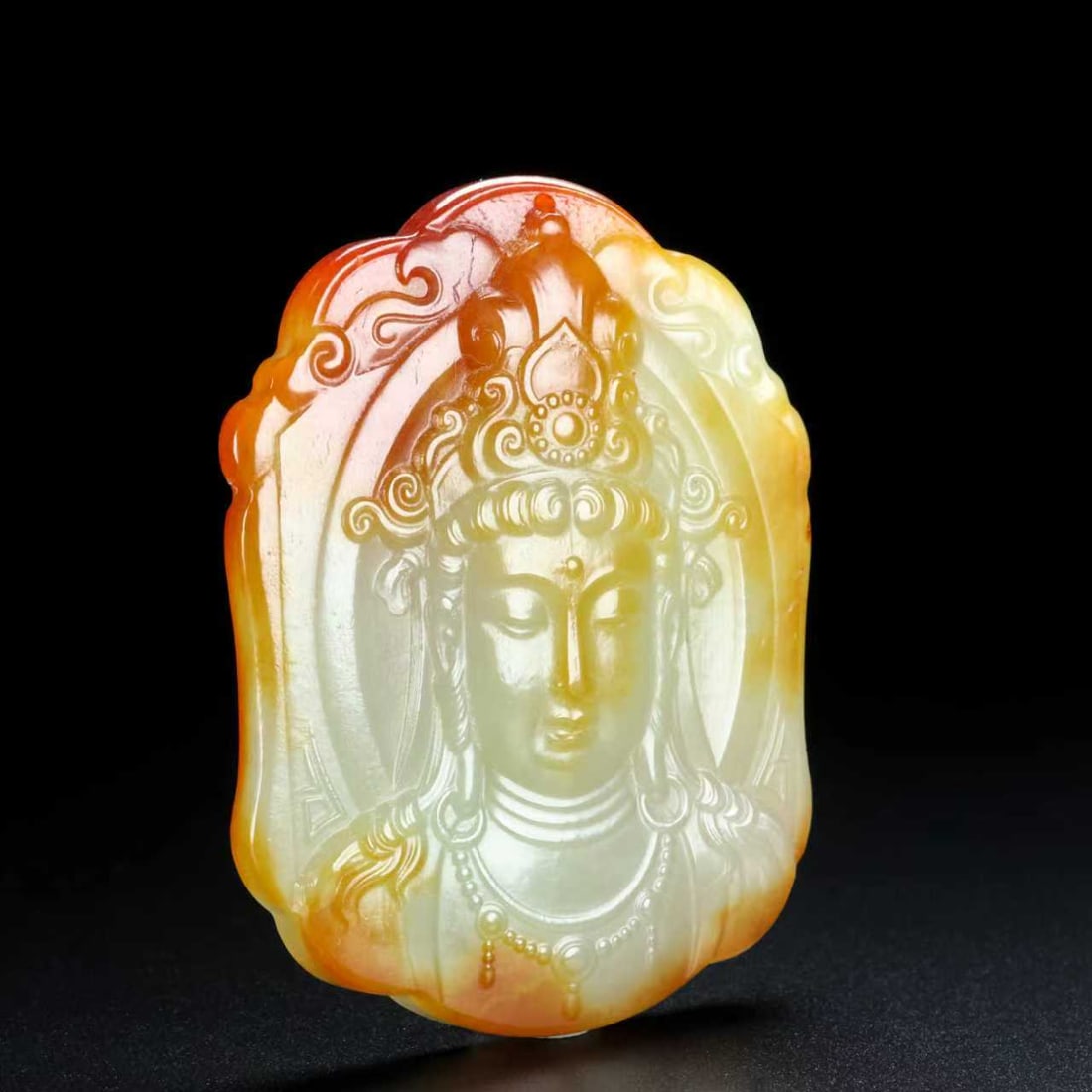 Hetian Jade Pendant - Kwan-yin - 2