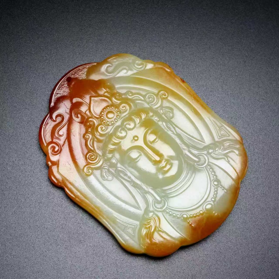 Hetian Jade Pendant - Kwan-yin - 7