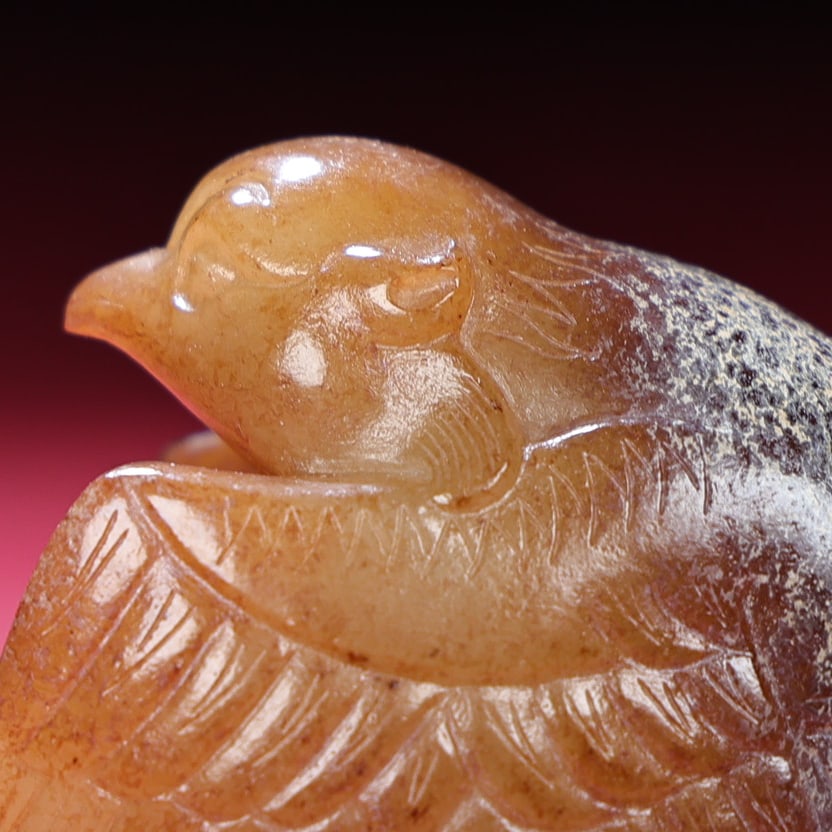 Hetian Jade Pendant - Bird,Old - 2