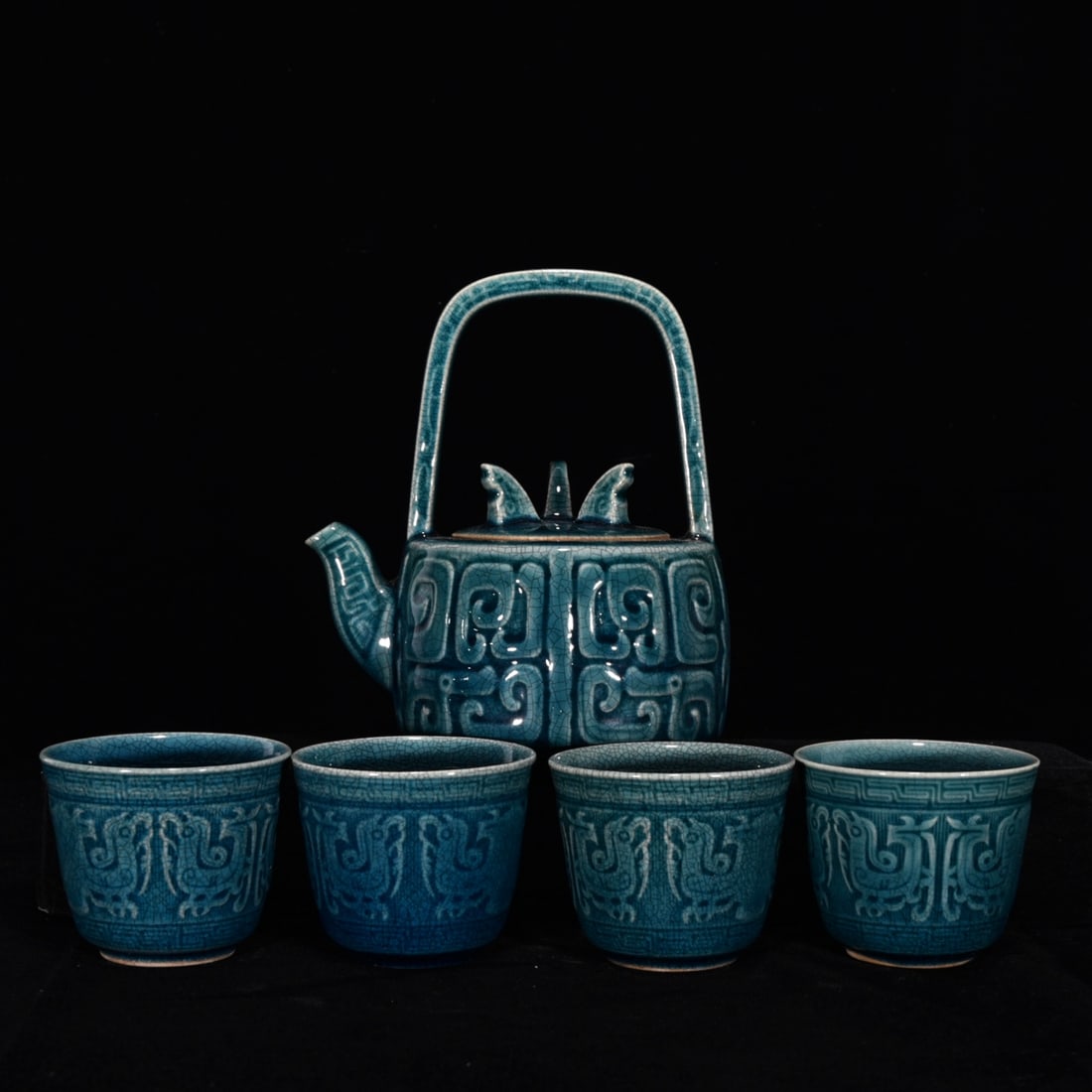 A Set Chai Kiln Porcelain Teapot Cup (1 of 12)