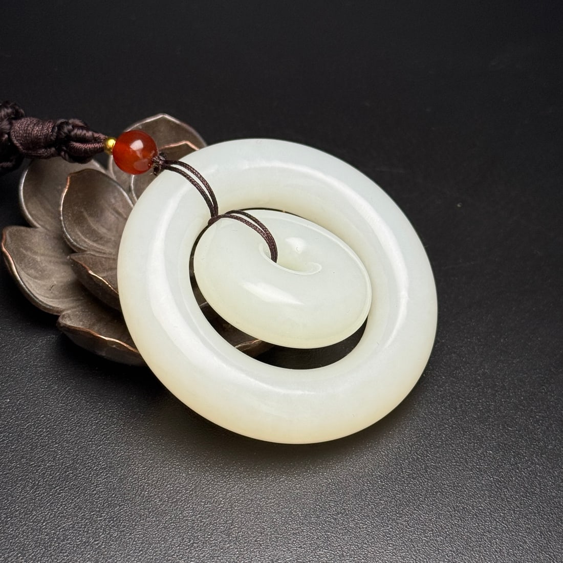 Hetian Jade Pendant - Round - 3