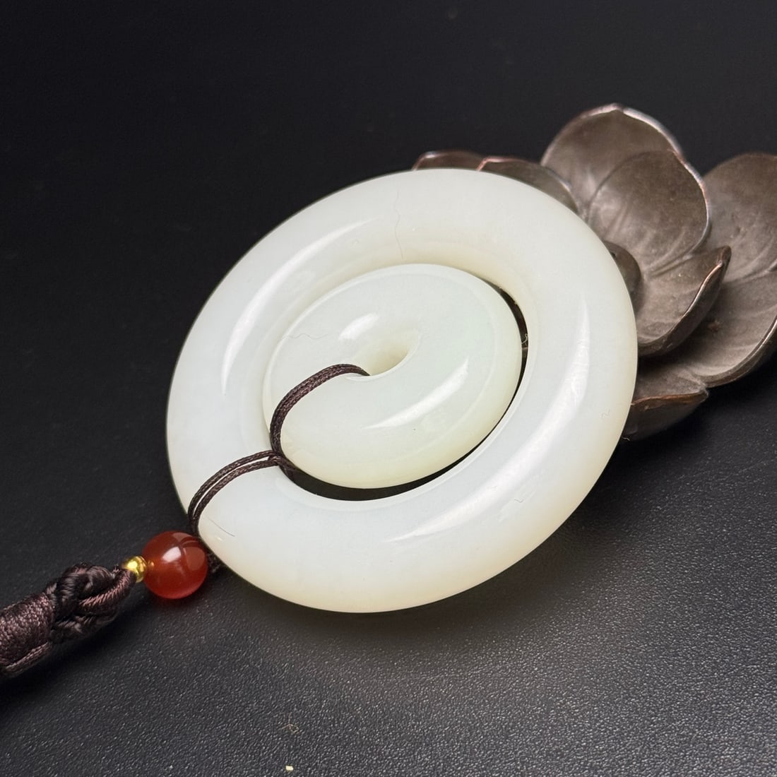 Hetian Jade Pendant - Round - 4