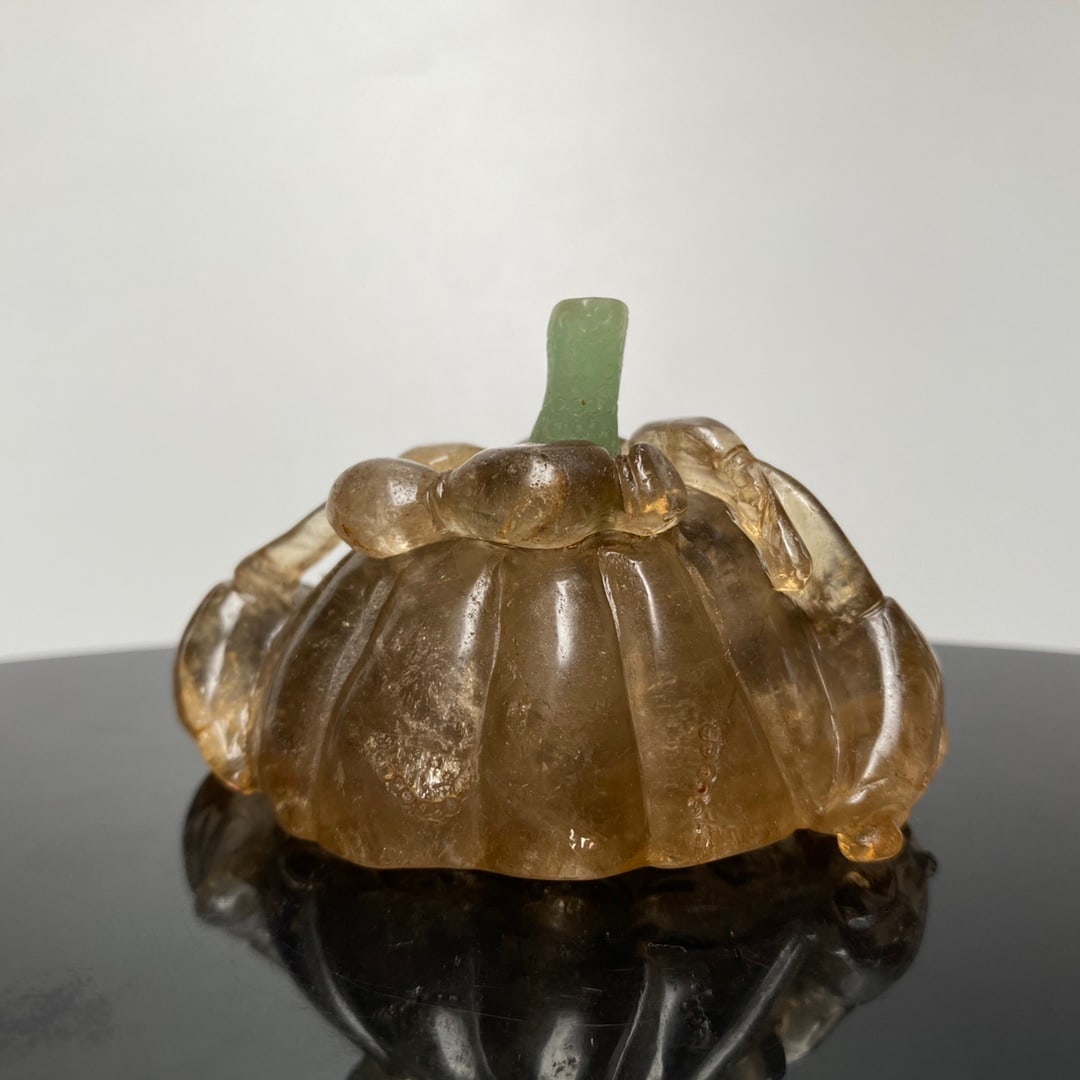 Crystal Snuff Bottle,Lotus seedpod,Old - 3