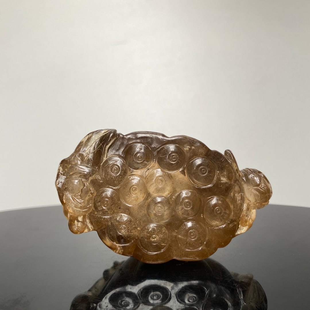 Crystal Snuff Bottle,Lotus seedpod,Old - 5