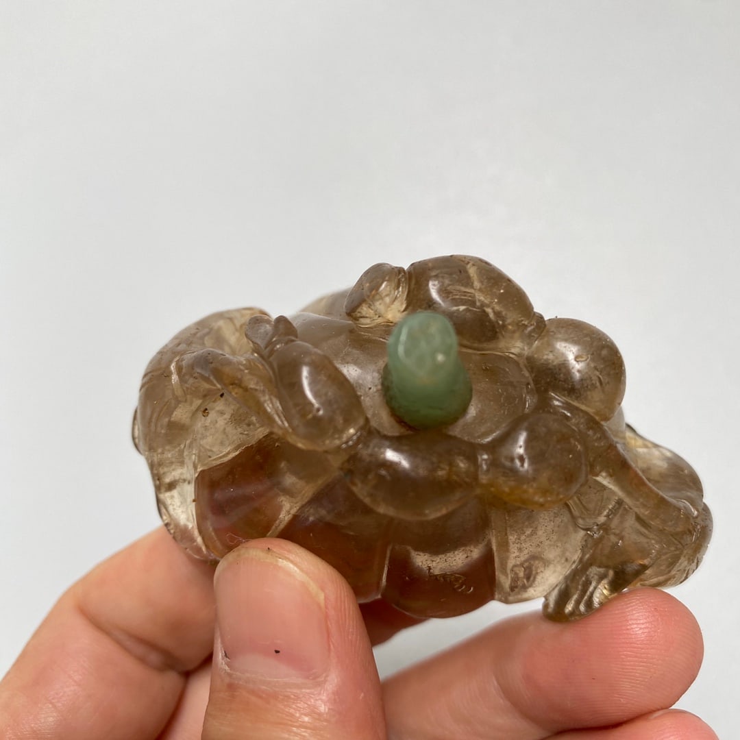 Crystal Snuff Bottle,Lotus seedpod,Old - 7