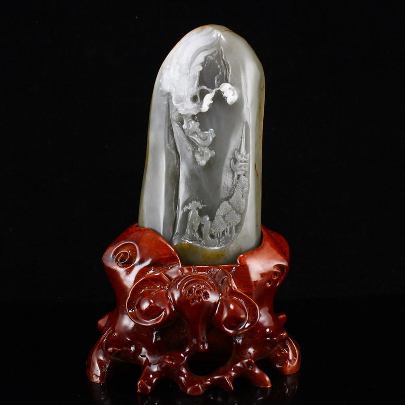 Hetian Jade Statue with Certificate (1 of 8)