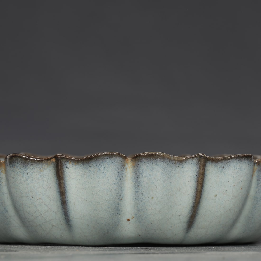 Variable Glaze Jun Kiln Porcelain Plate w Box - 3