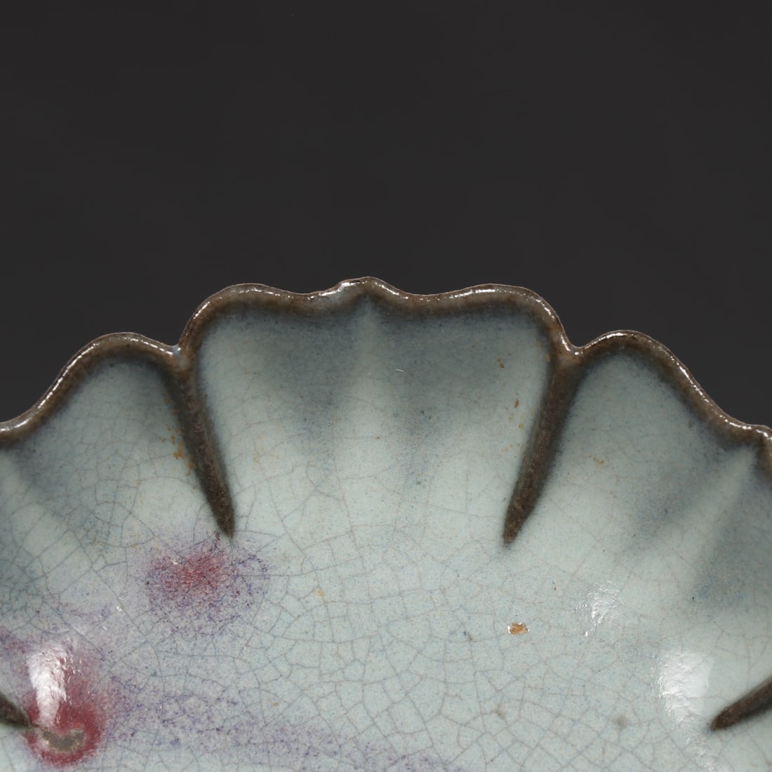 Variable Glaze Jun Kiln Porcelain Plate w Box - 5